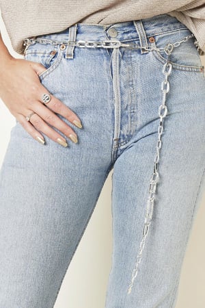 Belt Linked Silver Color Aluminum h5 Picture2